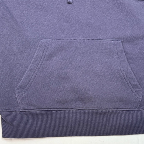 Muted Indigo Pullover Fleece Hoodie with Kangaroo Pocket – FILA - Picture 5 of 6